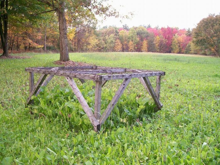 Example of an exclosure in a small food plot